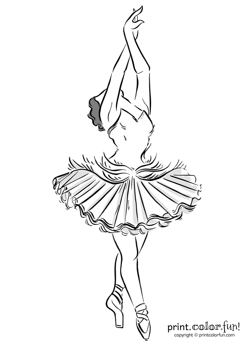 36 Elegant Ballerina Coloring Pages Printable 1