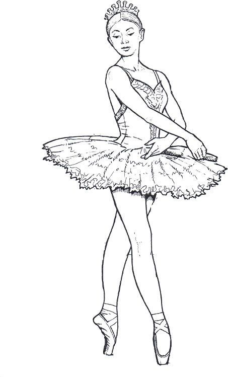 36 Elegant Ballerina Coloring Pages Printable 12