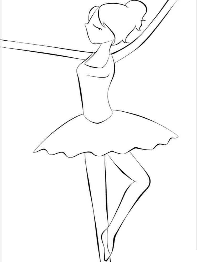 36 Elegant Ballerina Coloring Pages Printable 14