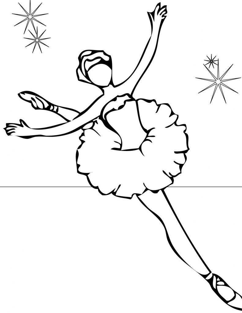 36 Elegant Ballerina Coloring Pages Printable 16