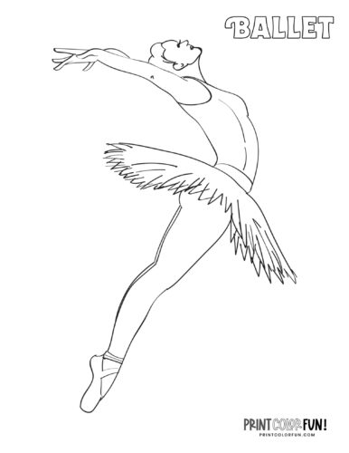 36 Elegant Ballerina Coloring Pages Printable 17