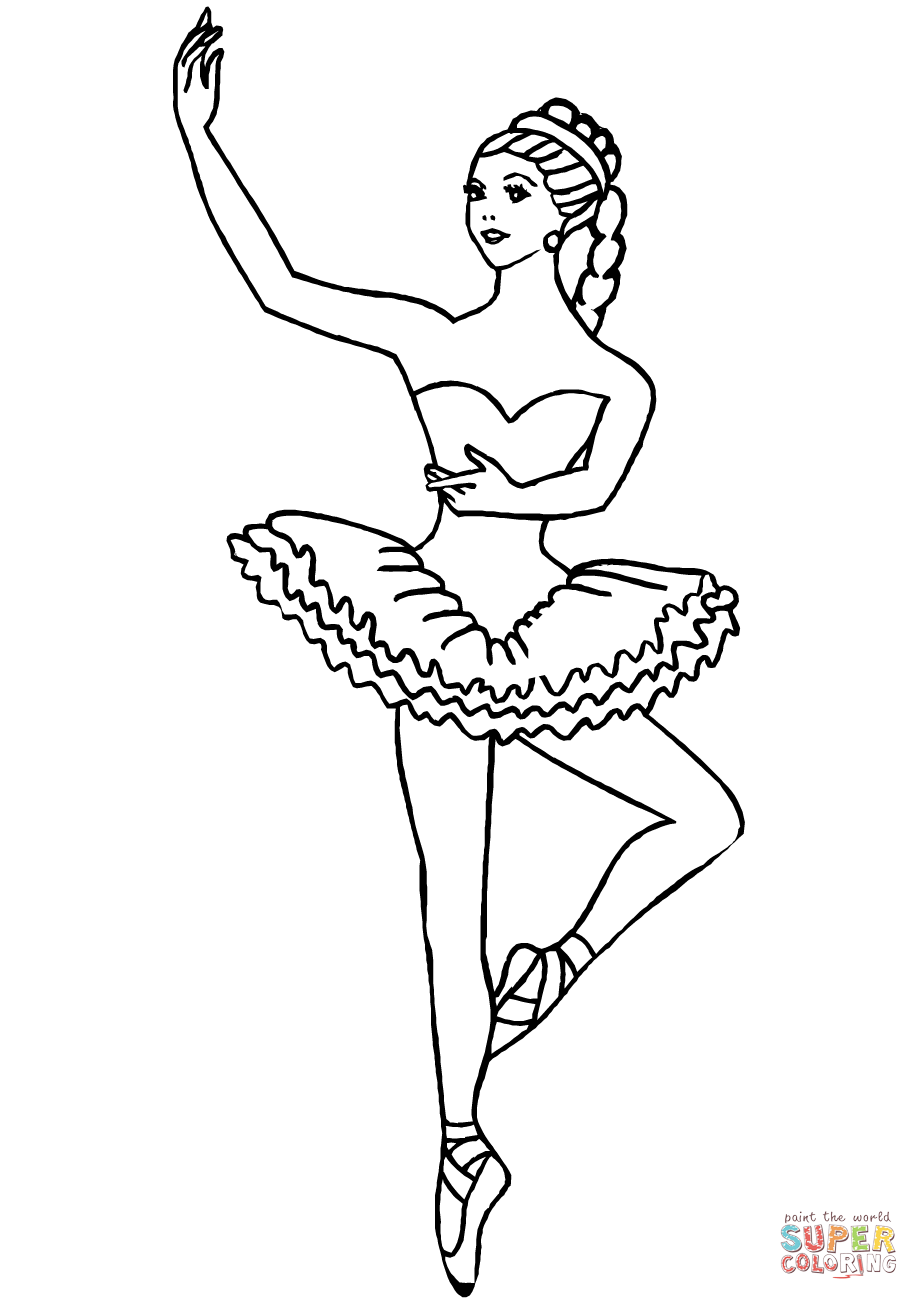 36 Elegant Ballerina Coloring Pages Printable 2