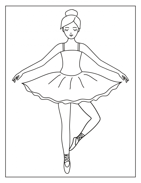 36 Elegant Ballerina Coloring Pages Printable 25