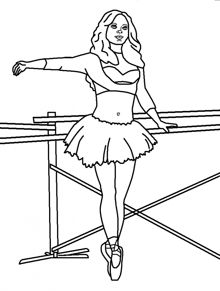 36 Elegant Ballerina Coloring Pages Printable 30