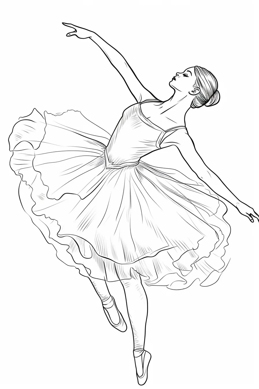 36 Elegant Ballerina Coloring Pages Printable 31