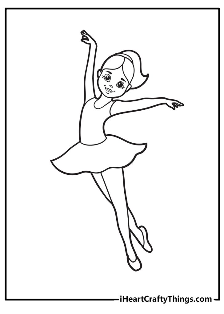 36 Elegant Ballerina Coloring Pages Printable 4