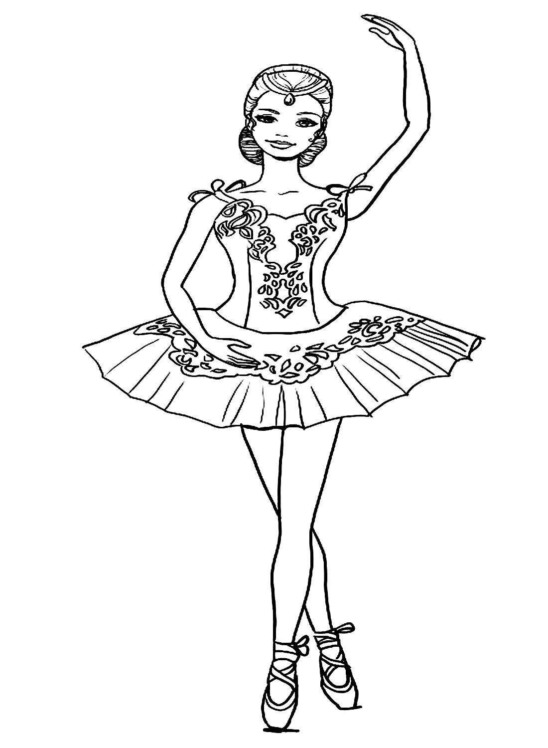 36 Elegant Ballerina Coloring Pages Printable 8