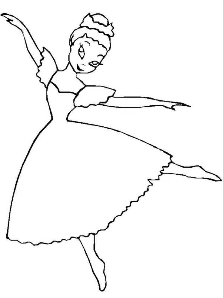 36 Elegant Ballerina Coloring Pages Printable 9