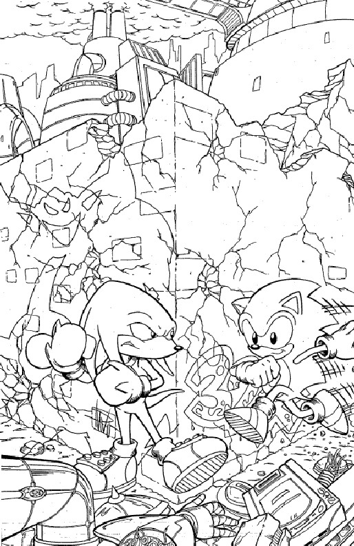 36 Sonic the Hedgehog Running Coloring Pages Printable