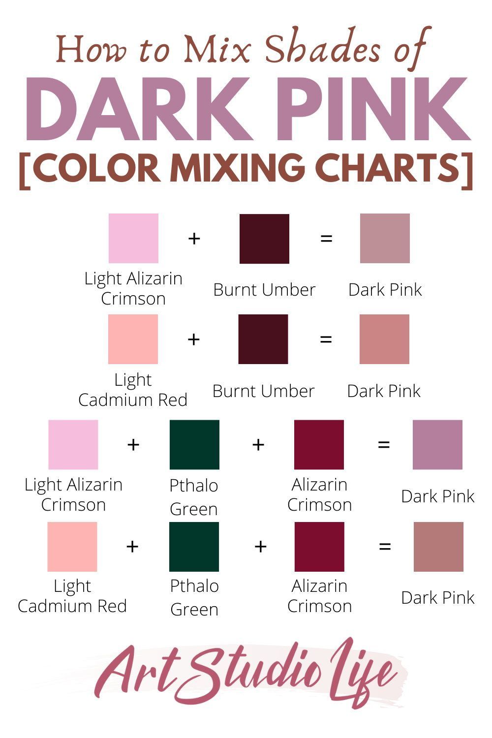 38 Curious Red and Pink Mixed Color Guide Printable 26