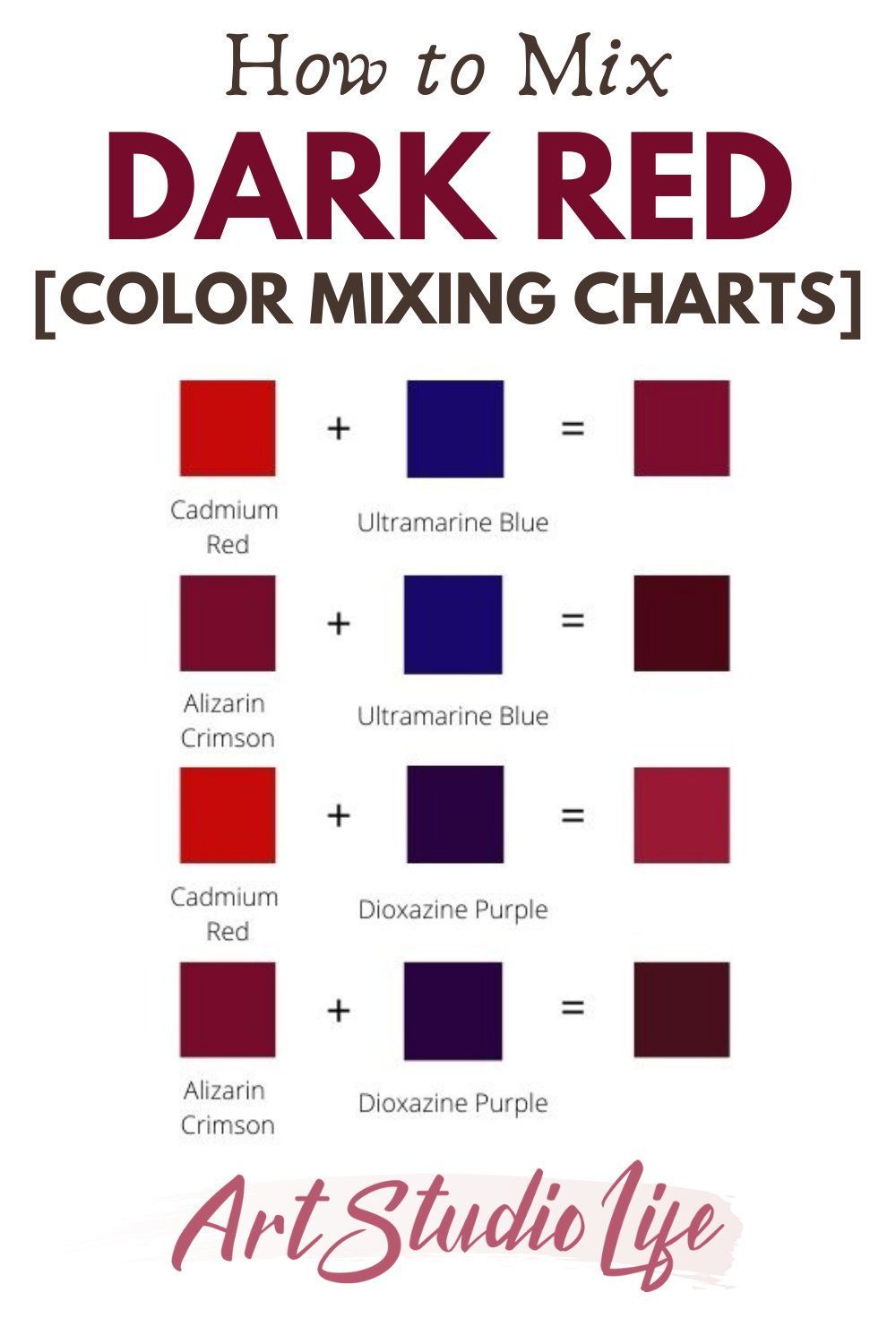 38 Curious Red and Pink Mixed Color Guide Printable 31