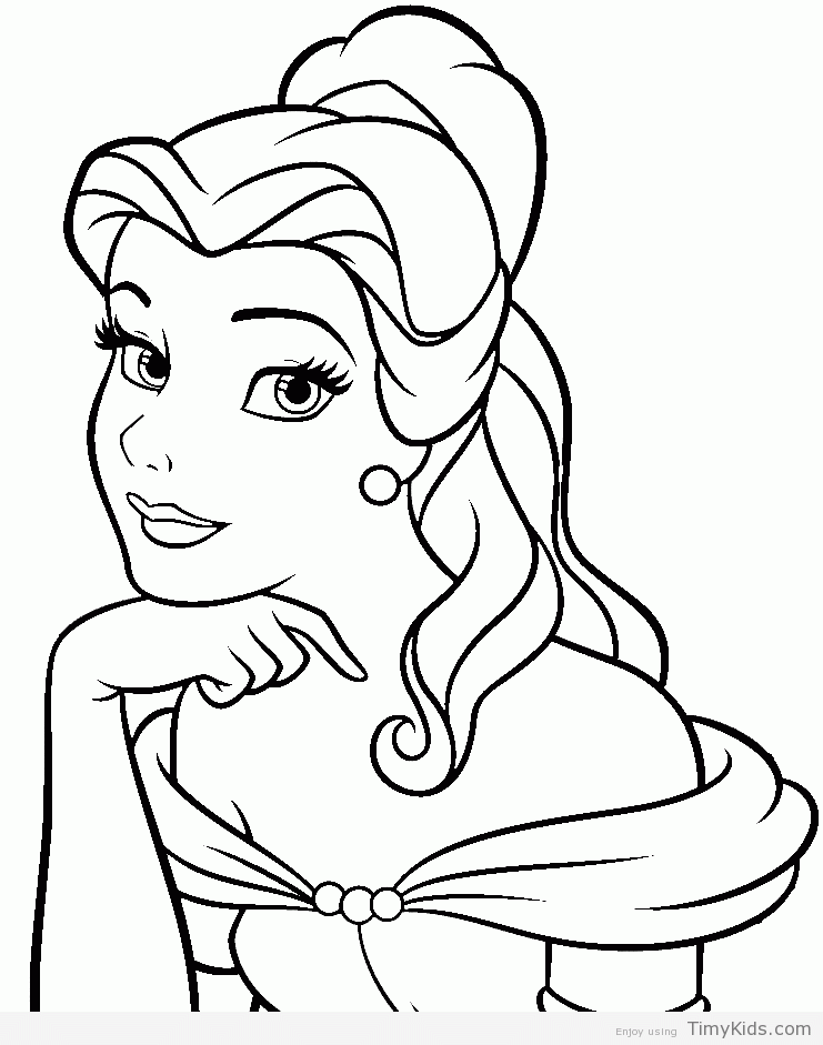 38 Lovely Belle Coloring Pages Printable 12