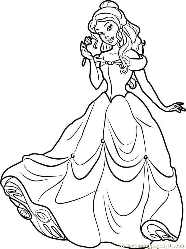 38 Lovely Belle Coloring Pages Printable 25