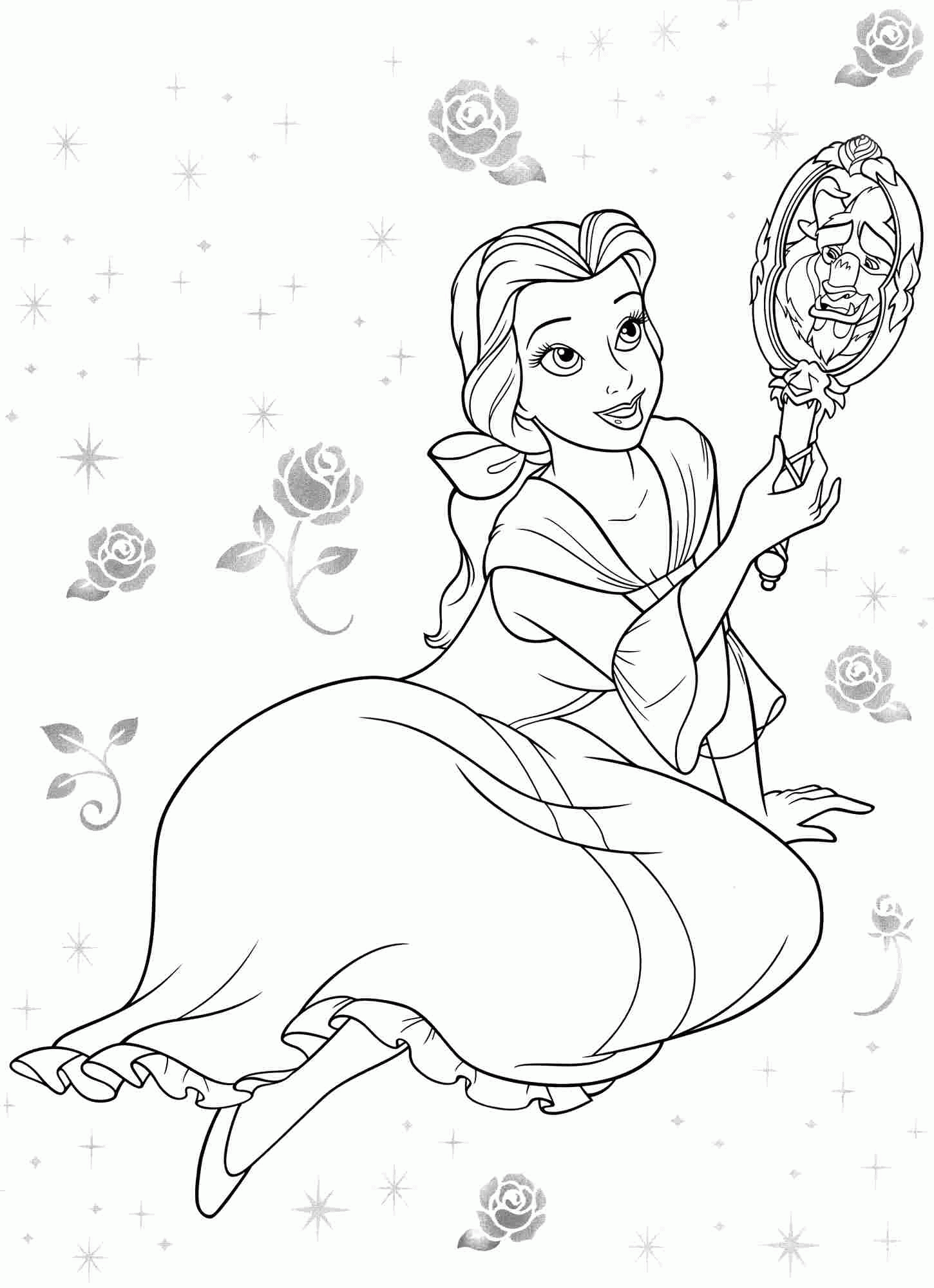 38 Lovely Belle Coloring Pages Printable 27