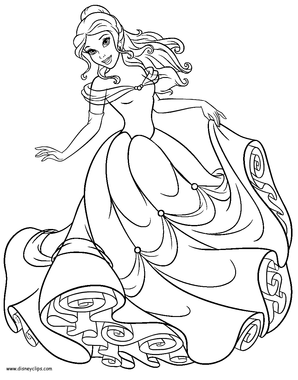 38 Lovely Belle Coloring Pages Printable 28