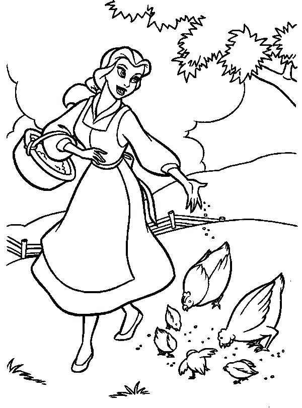 38 Lovely Belle Coloring Pages Printable 30