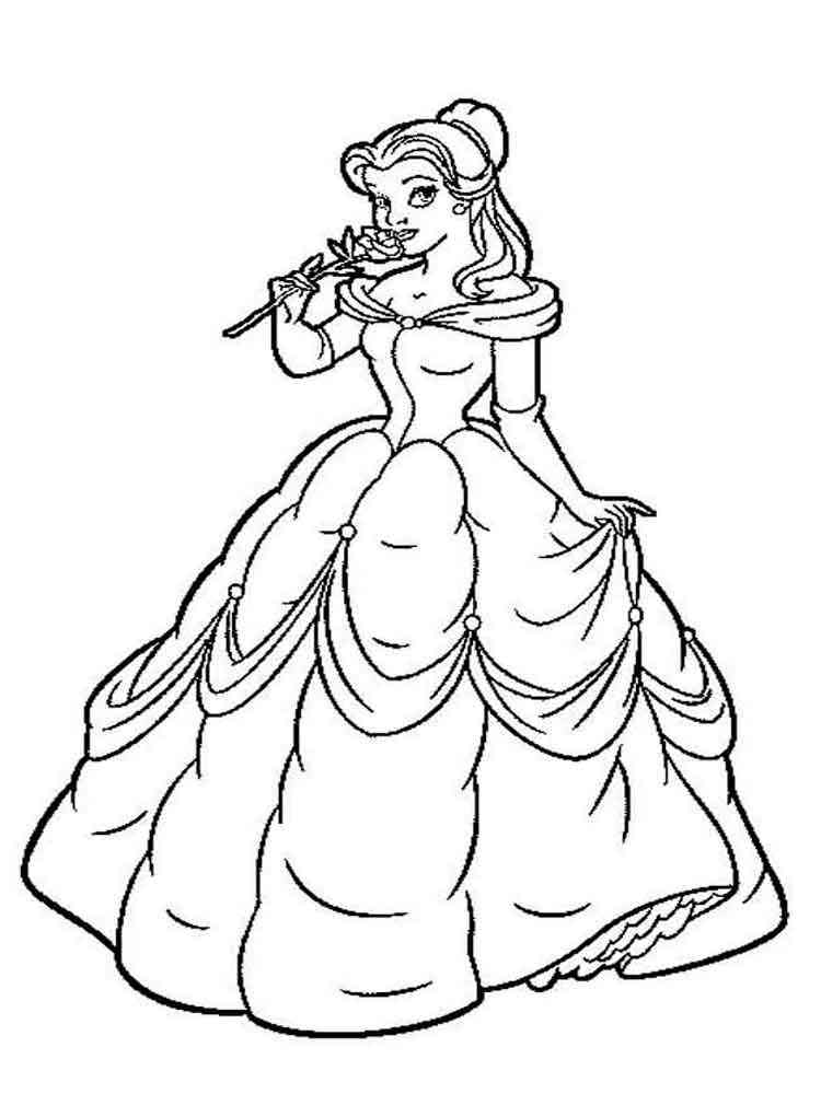 38 Lovely Belle Coloring Pages Printable 32