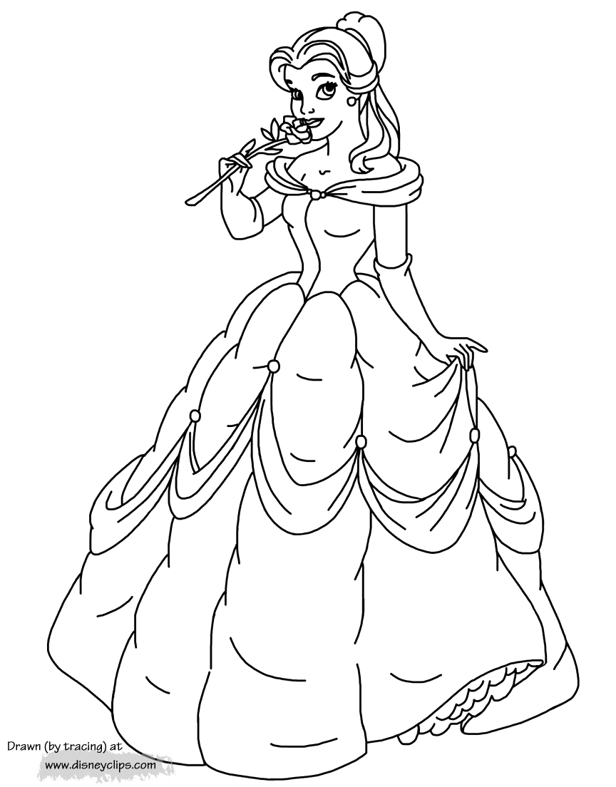 38 Lovely Belle Coloring Pages Printable 5