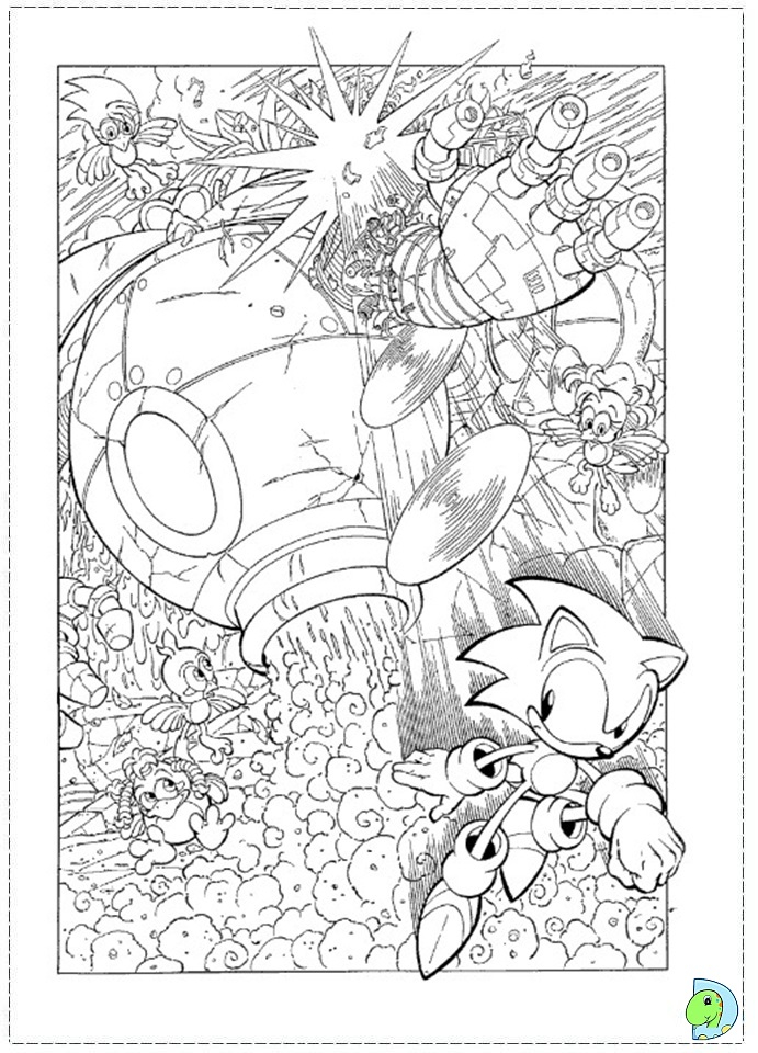 38 Sonic Hedgehog Coloring Pages Free Printable