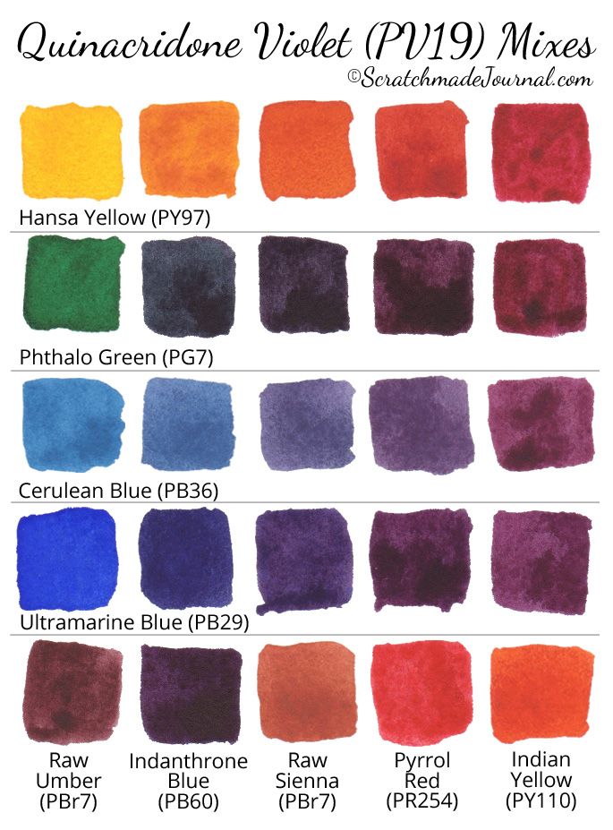 39 Curious Purple And Yellow Mixed Color Guide Printable 4