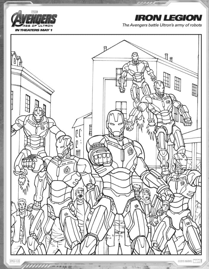 39 Heroic Marvel Avengers Coloring Pages Printable 12