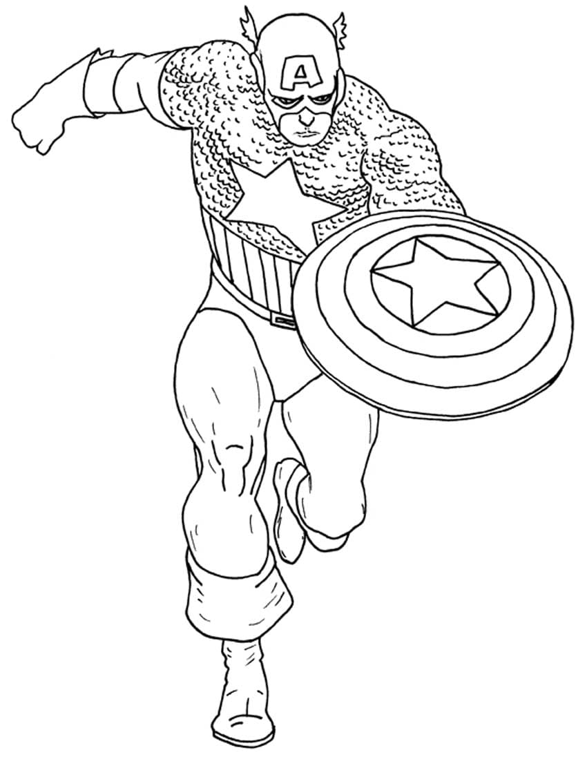 39 Heroic Marvel Avengers Coloring Pages Printable 17