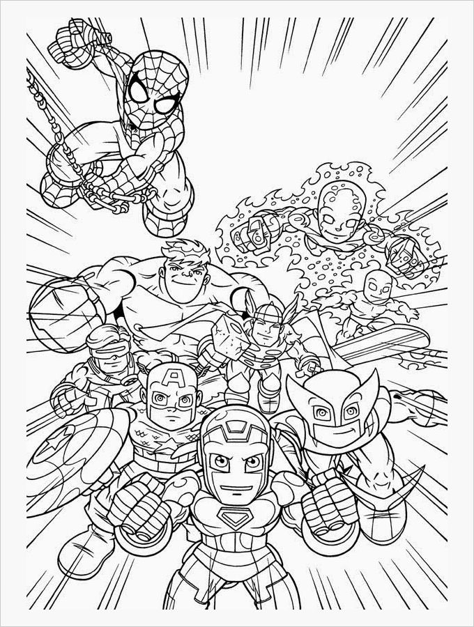 39 Heroic Marvel Avengers Coloring Pages Printable 18