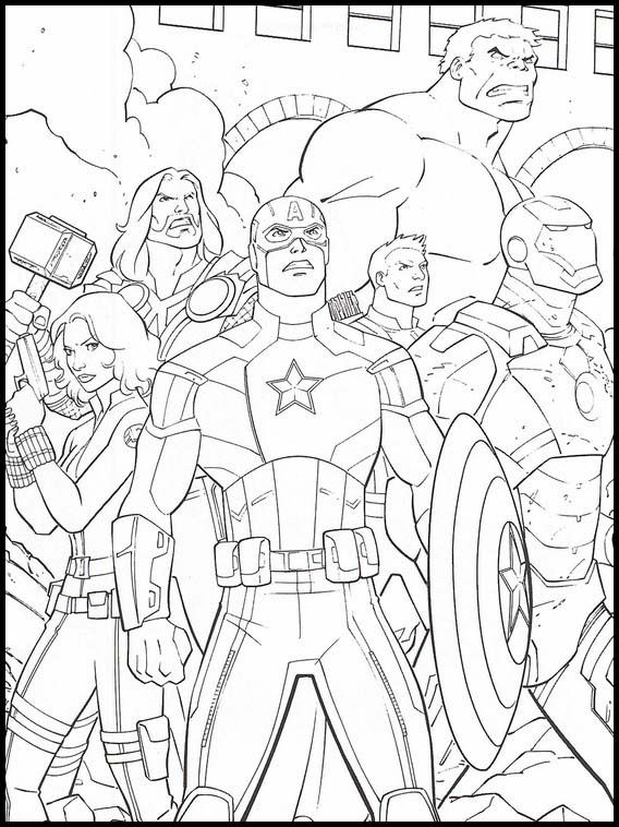 39 Heroic Marvel Avengers Coloring Pages Printable 19