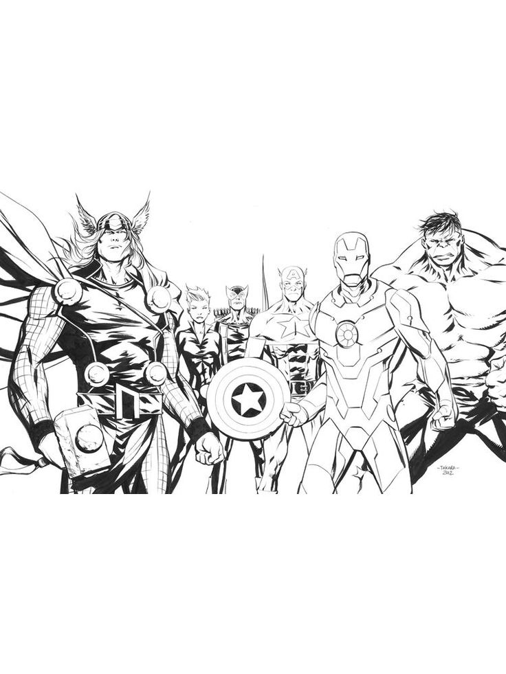 39 Heroic Marvel Avengers Coloring Pages Printable 22