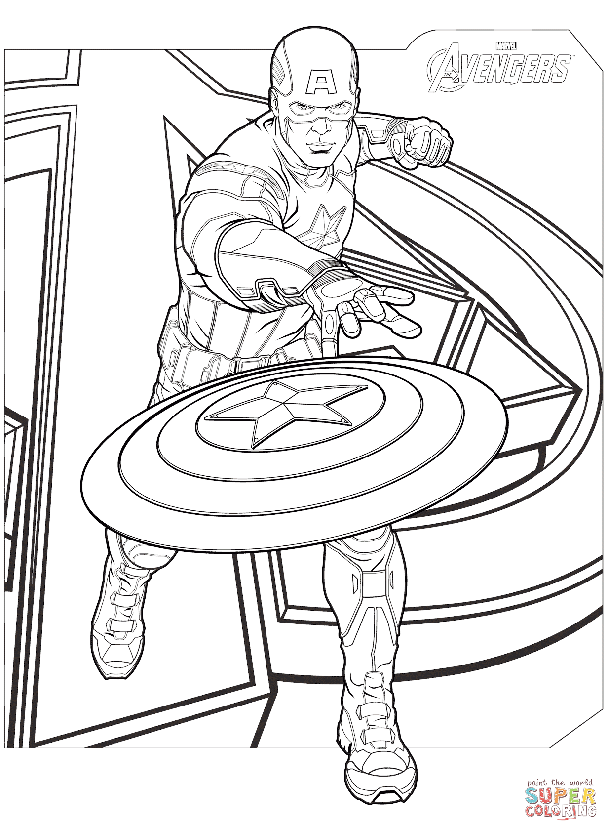 39 Heroic Marvel Avengers Coloring Pages Printable 25