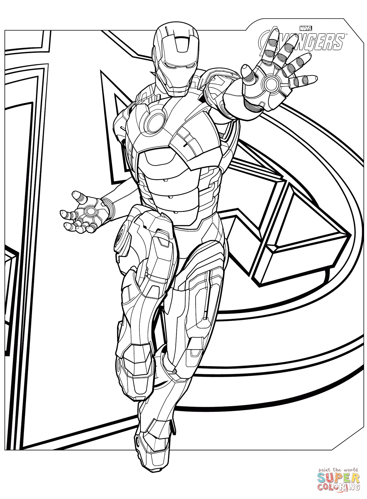 39 Heroic Marvel Avengers Coloring Pages Printable 28