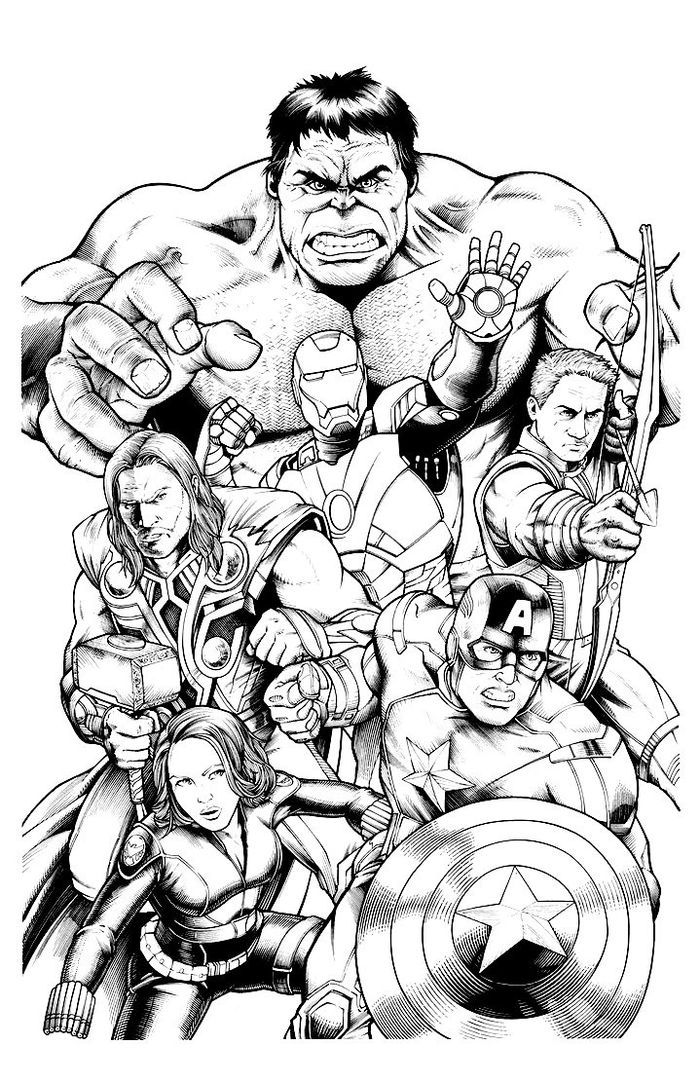 39 Heroic Marvel Avengers Coloring Pages Printable 30