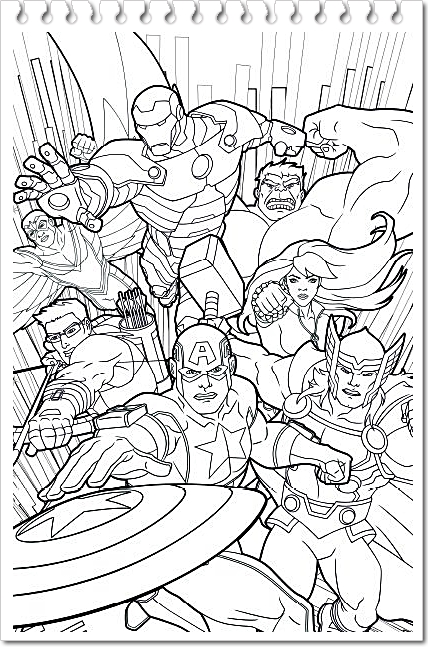 39 Heroic Marvel Avengers Coloring Pages Printable 31