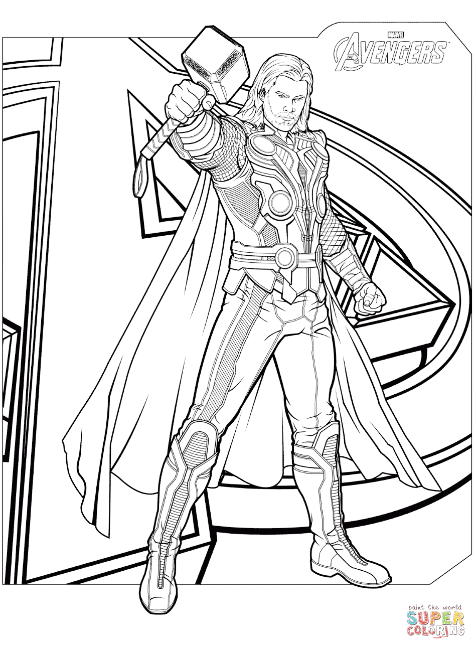 39 Heroic Marvel Avengers Coloring Pages Printable 32