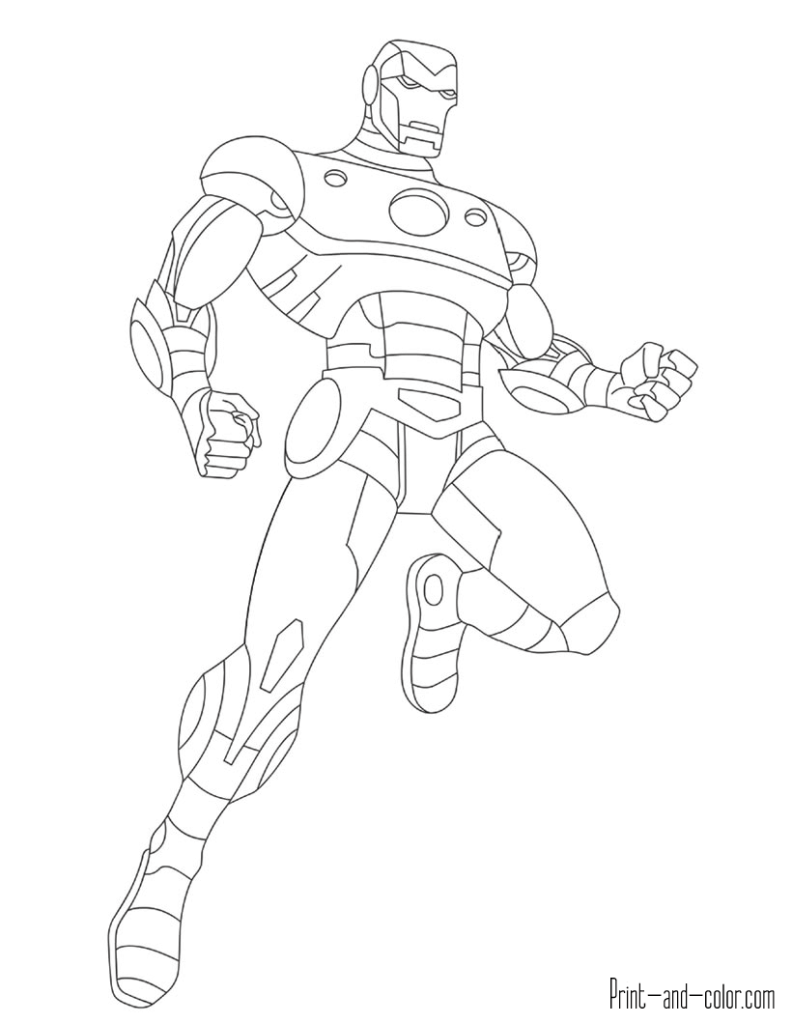 39 Heroic Marvel Avengers Coloring Pages Printable 33