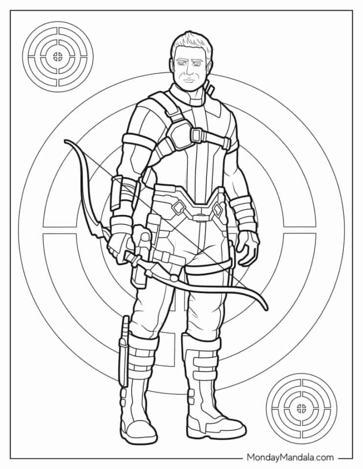 39 Heroic Marvel Avengers Coloring Pages Printable 5