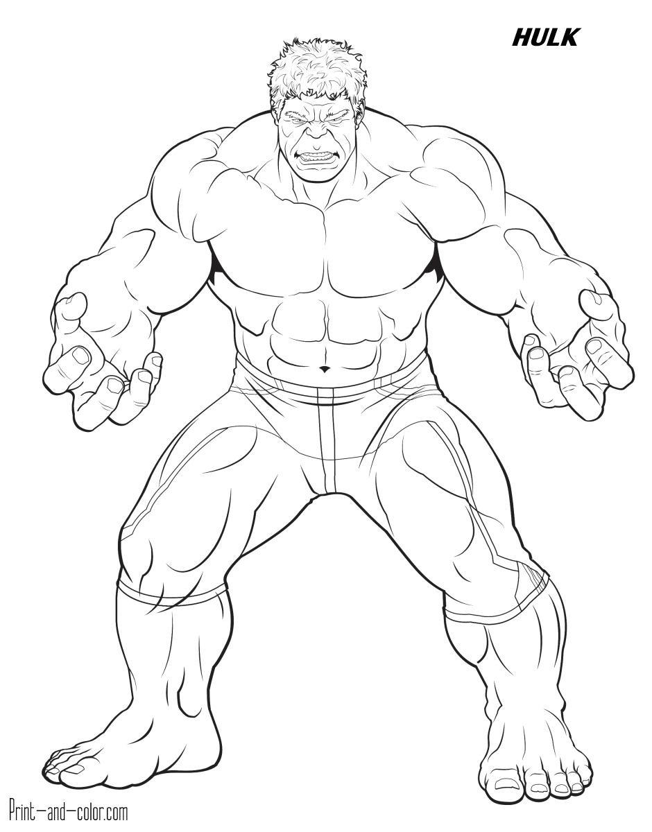 39 Heroic Marvel Avengers Coloring Pages Printable 8