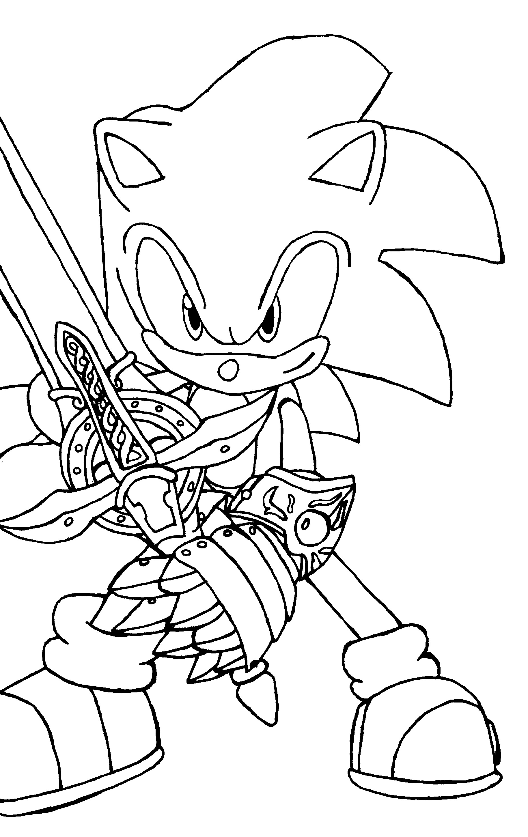 42 Coloring Pages of Sonic Printable