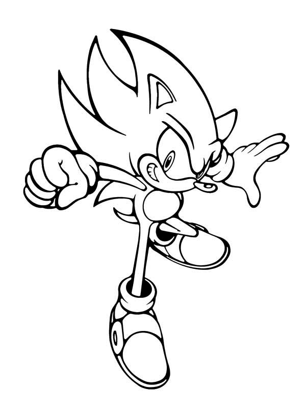 46 Sonic the Hedgehog Coloring Pages for Kids Printable