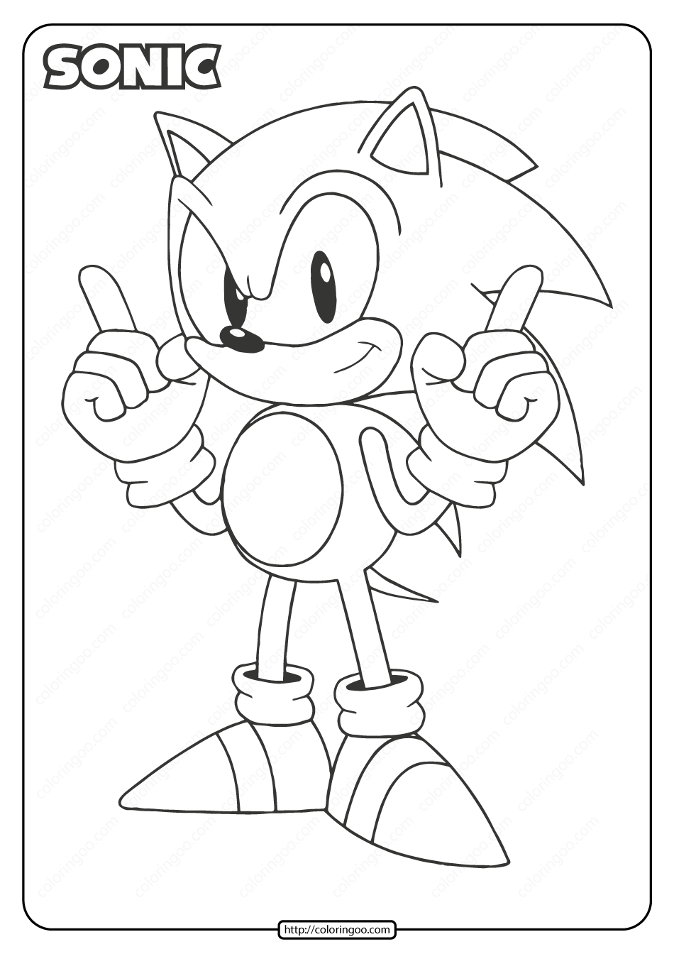 50 Sonic Coloring Pages Cream Printable