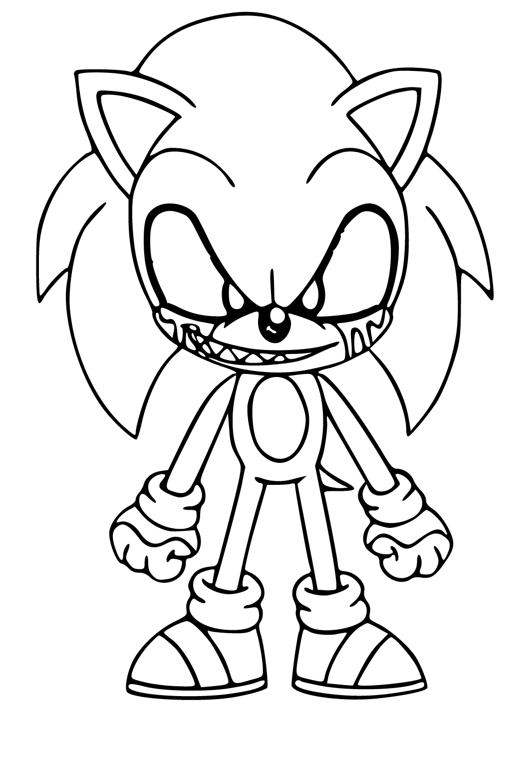 60 Sonic Coloring Pages Christmas Printable