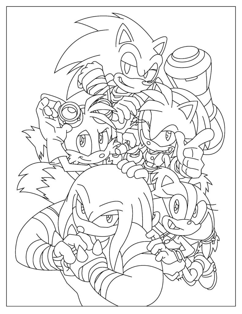 61 Robot Sonic Coloring Pages Printable