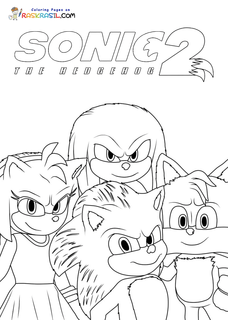 63 Sonic Red Coloring Pages Printable