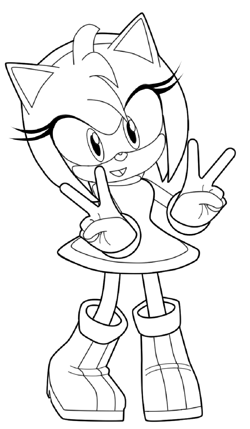 73 Sonic Coloring Pages for Kids Printable