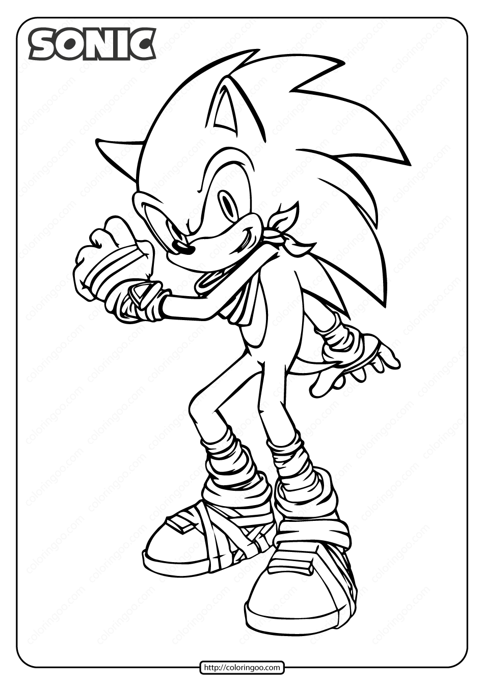 77 Printable Coloring Pages Sonic Printable