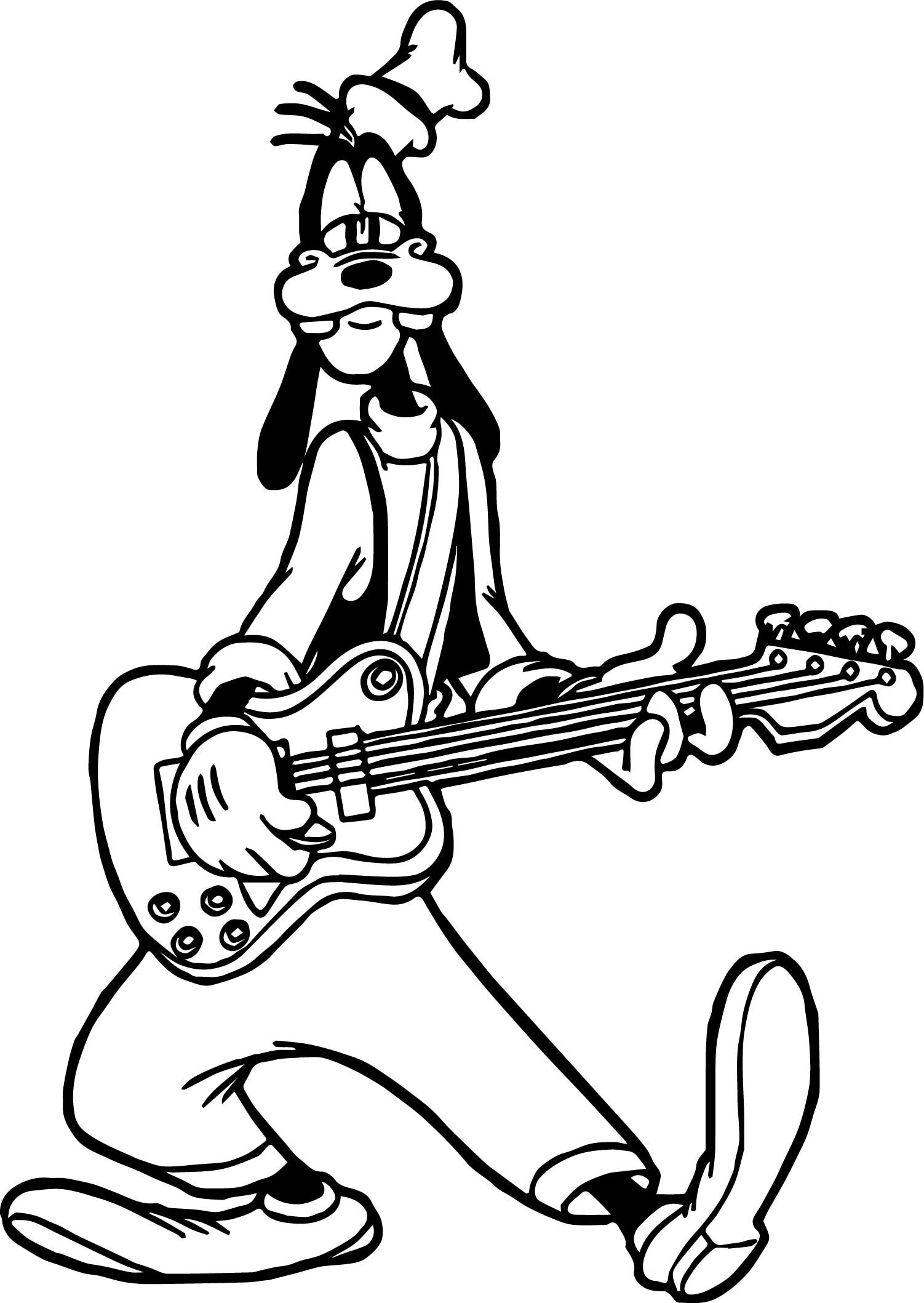 79 Guitar Coloring Pages Printable 3