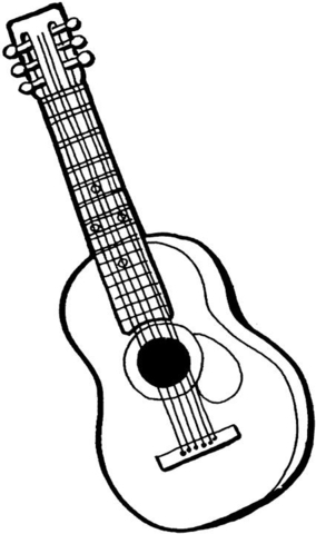 79 Guitar Coloring Pages Printable 45