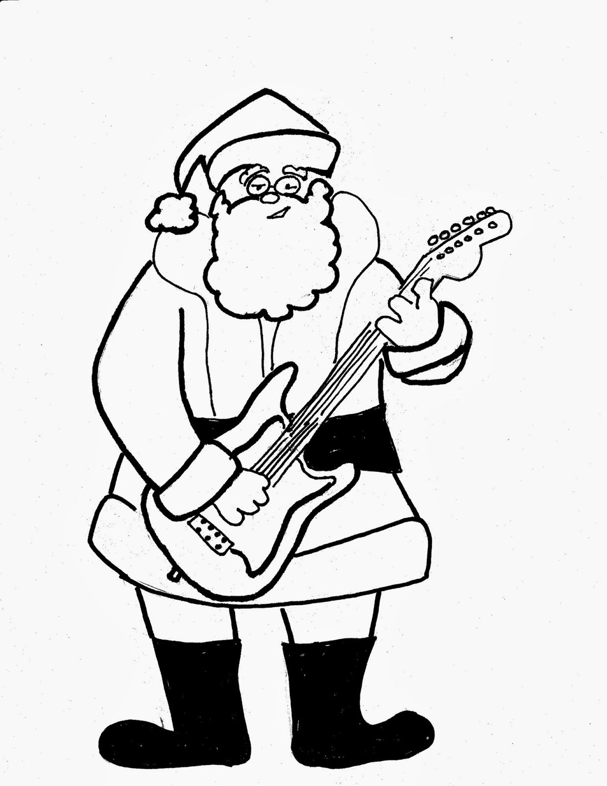 79 Guitar Coloring Pages Printable 67