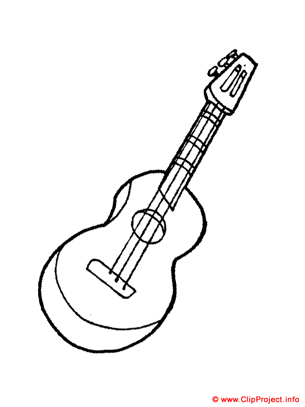 79 Guitar Coloring Pages Printable 68