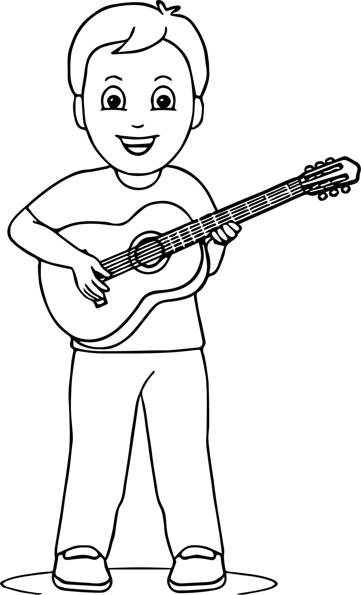 79 Guitar Coloring Pages Printable 70